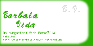 borbala vida business card